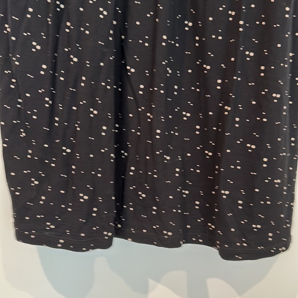 Black small dot print mini dress. - Picture 3 of 3